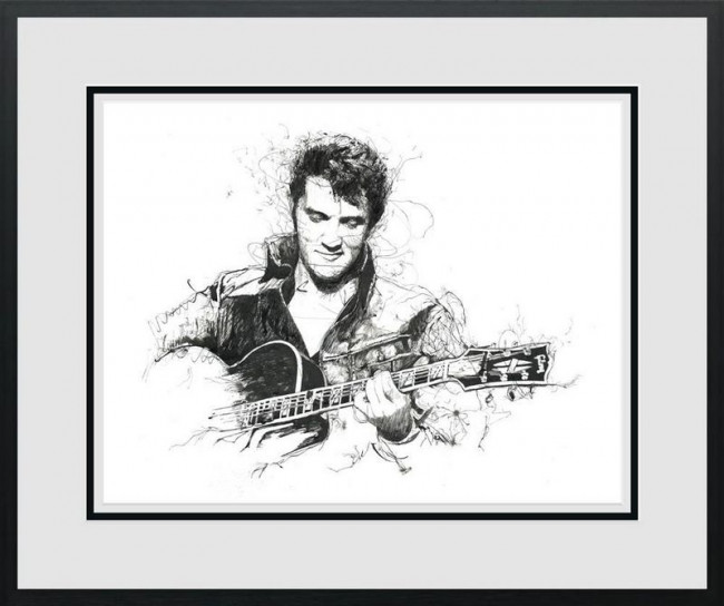 The King Of Rock & Roll - Black Framed