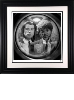 The Path Of The Righteous Man (Black & White) - Black Framed