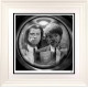 The Path Of The Righteous Man (Black & White) - White Framed
