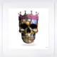 The Queen Of Mortality - White Background - Small Size - White Framed