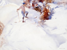 The Skier, Switzerland - Mounted