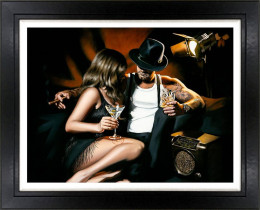 The Speakeasy - Canvas - Artist Proof Black Framed