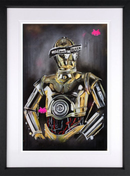 Threepio - God Save The Queen - Artist Proof Black Framed