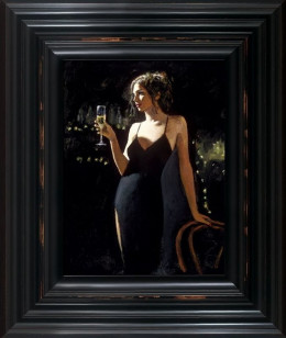 Tiffany With Champagne - Black Framed