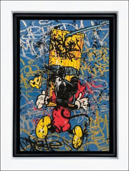 Trapped - Original - White Framed Trapped - Original - White Framed