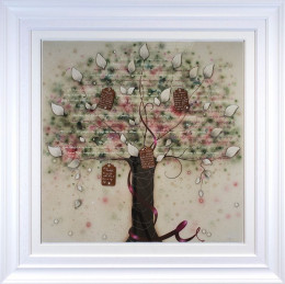 Tree Of Gratitude - Deluxe - White Framed