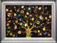 Tree Of Life - Gold XL - Unique Edition - Blue-Silver Framed