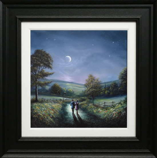 Under The Moons Gentle Glow - Black Framed