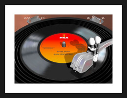 Vinyl - On Paper - Black Framed