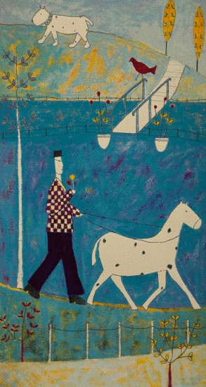 Walking The Horse - Print only Walking The Horse - Print only