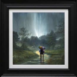 Warmth Beyond The Rain - Hand Embellished Limited Edition - Black Framed