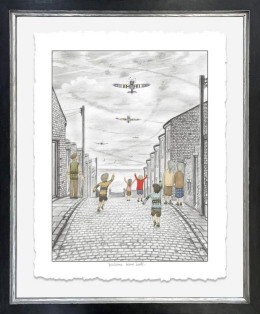 Welcome Home Lads - Deluxe Sketch - Framed
