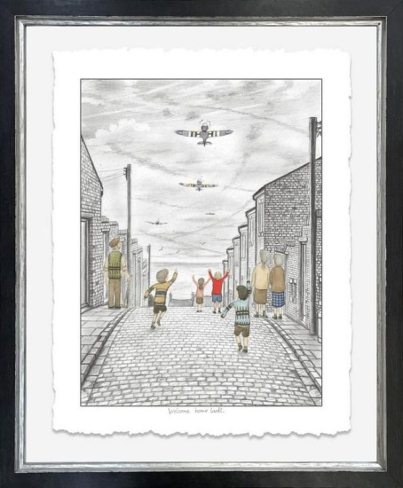 Welcome Home Lads - Deluxe Sketch - Framed
