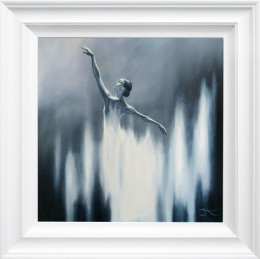 White Dancer - White Framed