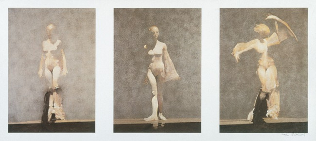 White Dancers Triptych - Print White Dancers Triptych - Print