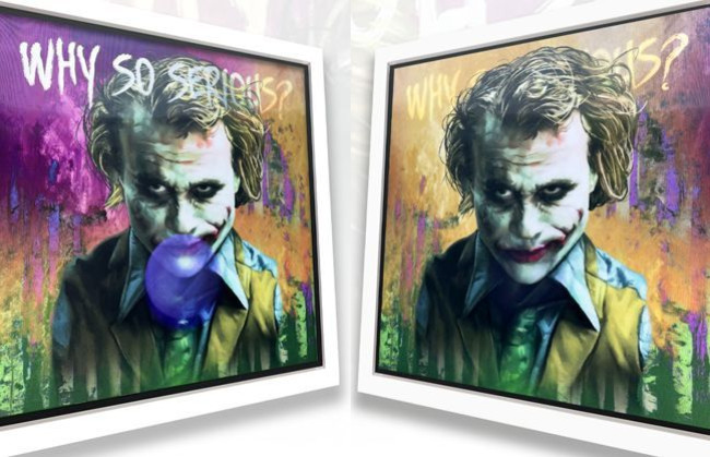 Why So Serious - Lenticular - White Framed