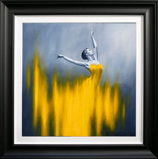 Yellow Dancer - Black Framed