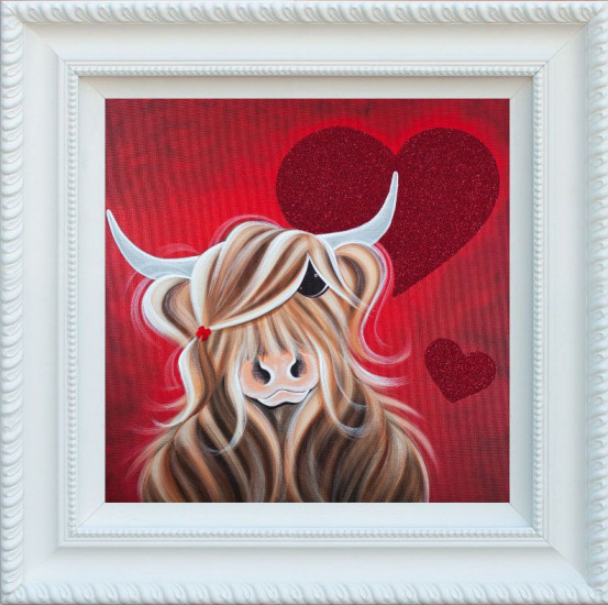 Love Love Me Moo - Framed