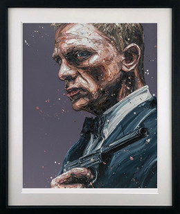 007 Daniel Craig - Artist Proof Black Framed