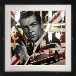 007 Sean Connery - Original - Black Framed