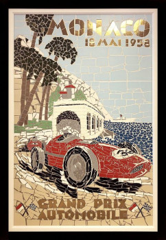 1958 Monaco GP - Original - Black Framed