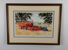 60s Harvest No.2 - Dark Wood Framed