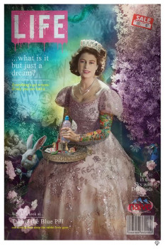 A Liz In Wonderland - Life Magazine Edition - Mounted