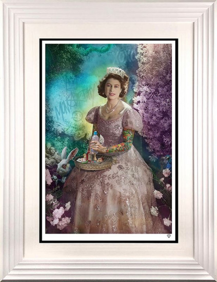 A Liz In Wonderland - Standard Edition - White Framed