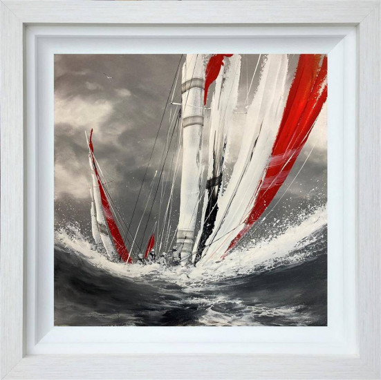 A Perfect Storm - Original - White Framed A Perfect Storm - Original - White Framed