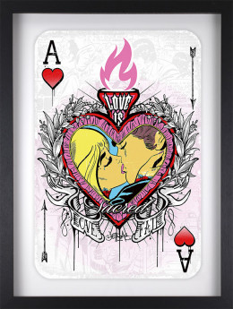 Ace Of Hearts - Artist Proof Black Framed