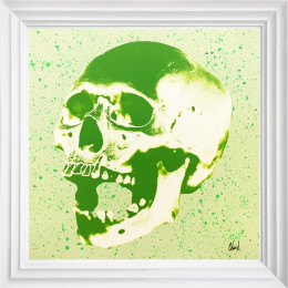Acid Green - White Framed