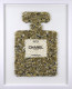 Addiction No.5 - Gold - Original - White Framed
