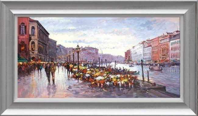 Afternoon In Venice - Silver Framed