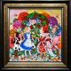 Alice In The Rose Garden - Black-Gold Framed