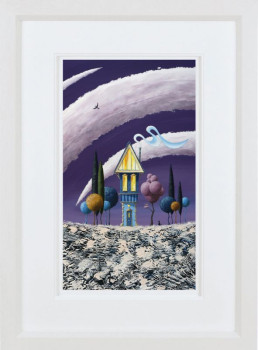 Amethyst Skies - White Framed