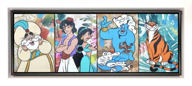 Arabian Nights - Original - White Framed Arabian Nights - Original - White Framed