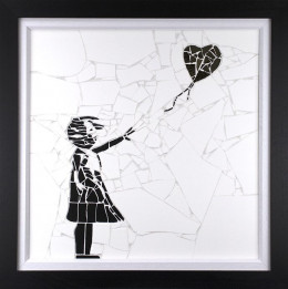 Balloon Girl - Original - Black Framed