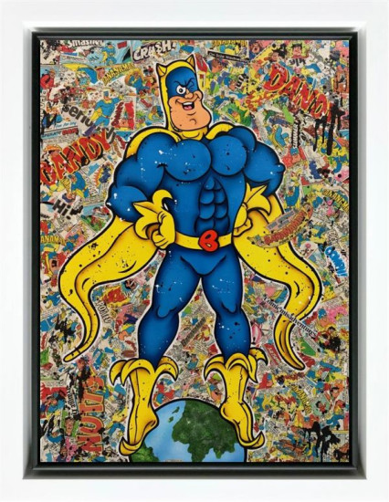 Banana Man - Original - White Framed