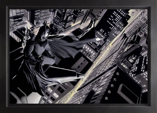 Batman: Knight Over Gotham - Standard Canvas - Black Framed