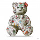 Best Friend - Teddy Bear (White Background) - Small - Black Framed