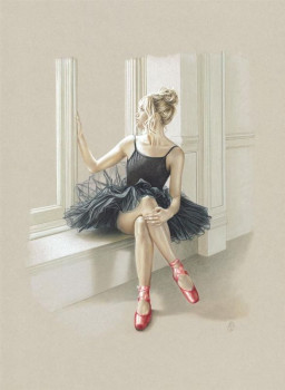 Black Swan I - Framed