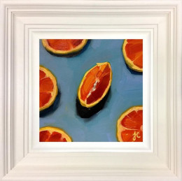 Blood Orange - Original - White Framed