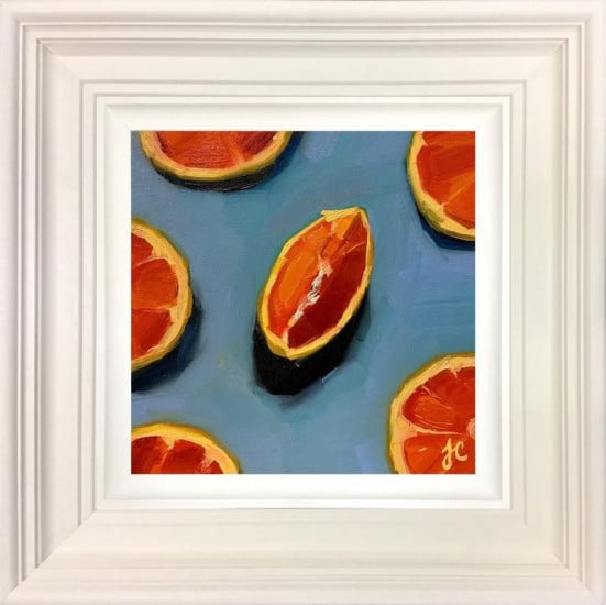 Blood Orange - Original - White Framed Blood Orange - Original - White Framed
