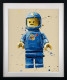 Blue Lego Spaceman - Black Framed