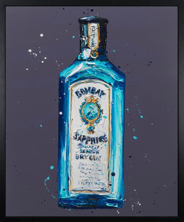 Bombay Sapphire - Canvas - Black Framed - Framed Box Canvas