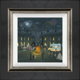 Bonfire Lights - Canvas - Black Framed