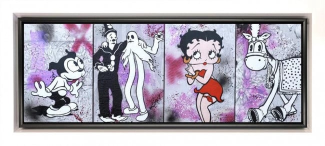 Boop Boop - Original - White Framed Boop Boop - Original - White Framed