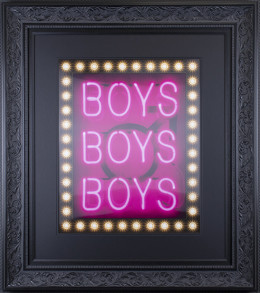 Boys Boys Boys - Lenticular - Black Framed