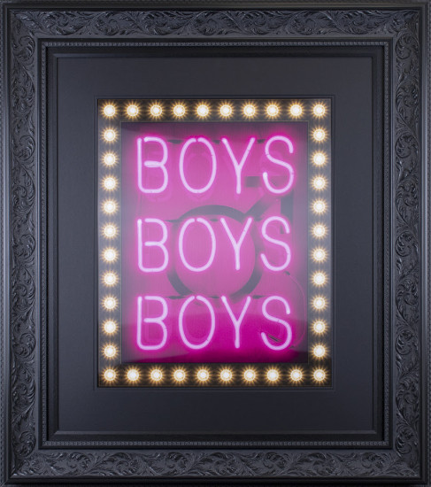 Boys Boys Boys - Lenticular - Black Framed