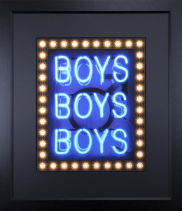 Boys Boys Boys (Blue) - Black Framed